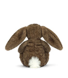 Soft Fur Bunny Toy with White Tail and Pink Nose, 31cm