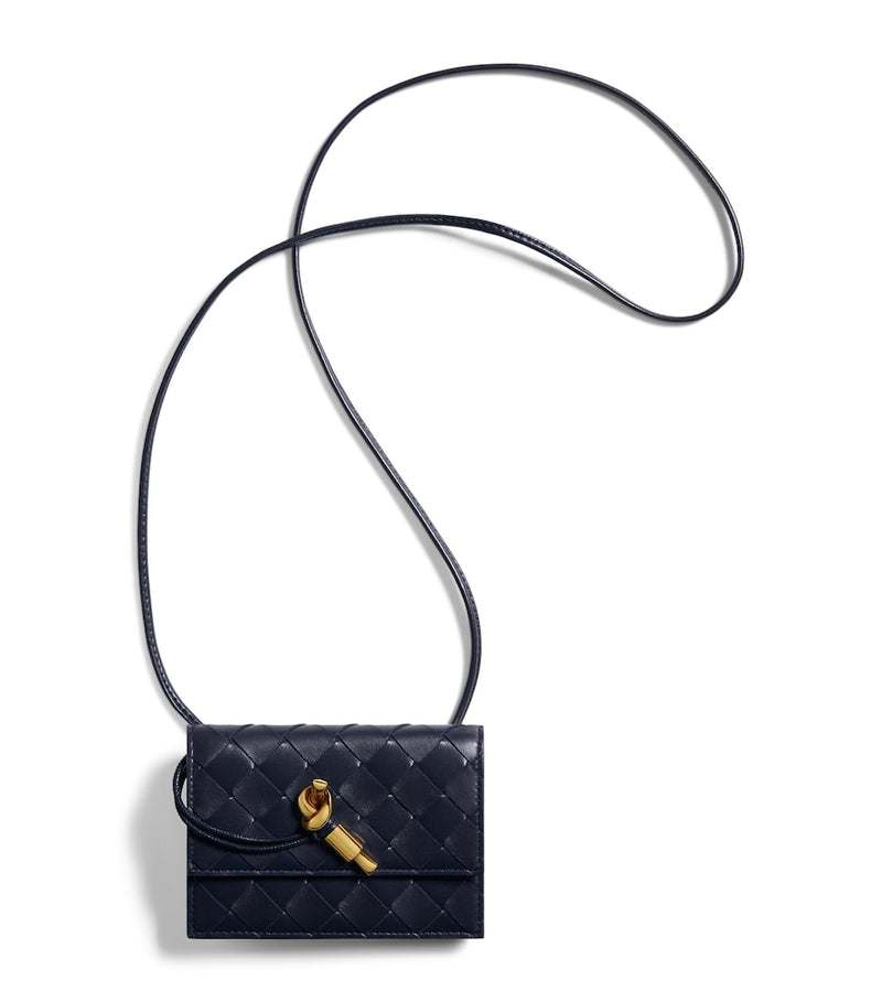 Bottega Veneta Andiamo Intrecciato badge holder 9x12.5cm (British brand)