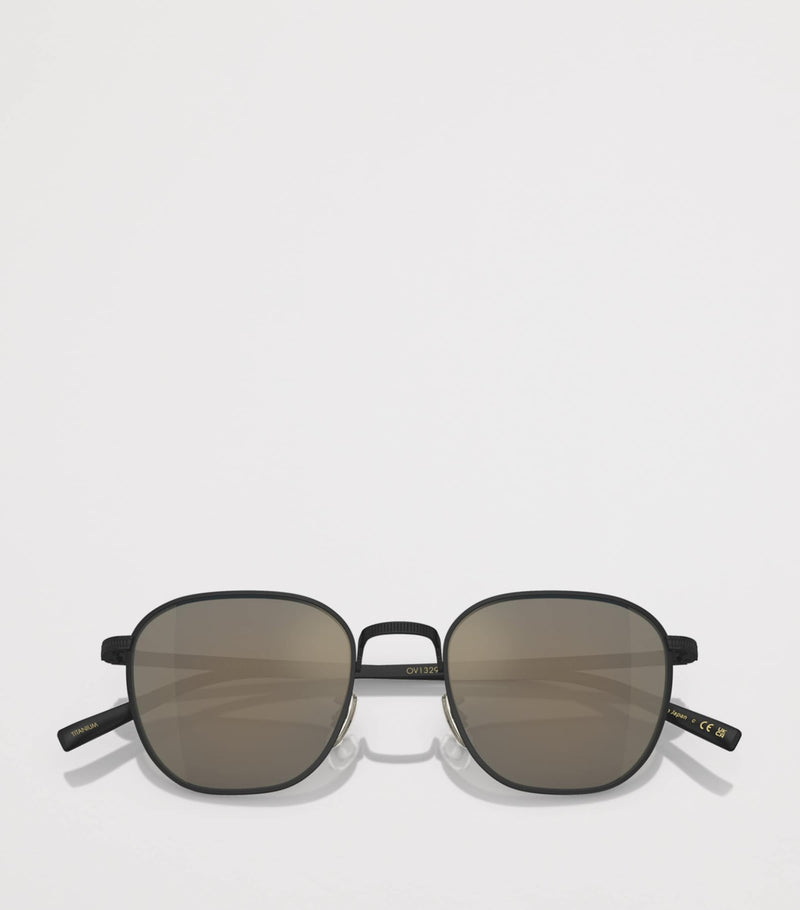Oliver Peoples titanium Rynn square sunglasses, imported from the UK