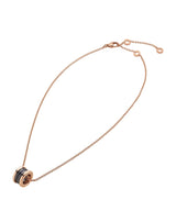 Harrods Bvlgari Rose Gold And Ceramic B.zero1 Necklace- Buy online at McGrocer