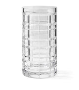 Harrods Ralph Lauren Home Large Hudson Plaid Crystal Glass Vase (28.5cm)- Buy online at McGrocer