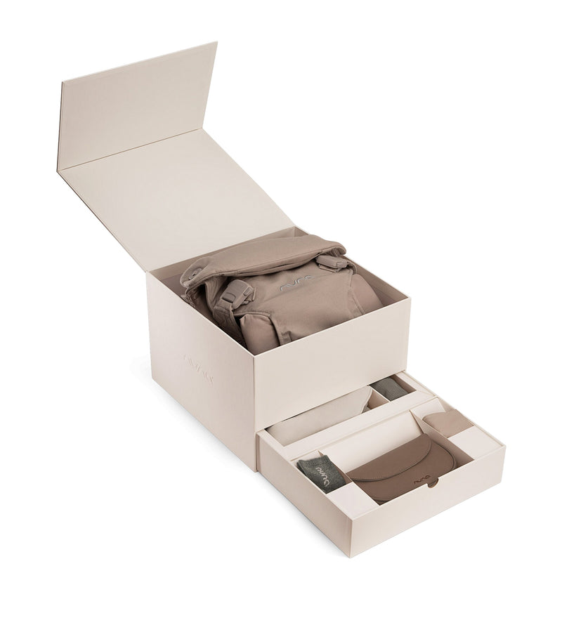 Nuna cashmere CUDL luxe baby carrier, imported from the UK