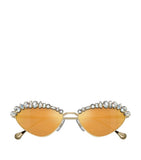 Swarovski crystal-embellished cat-eye sunglasses - British product