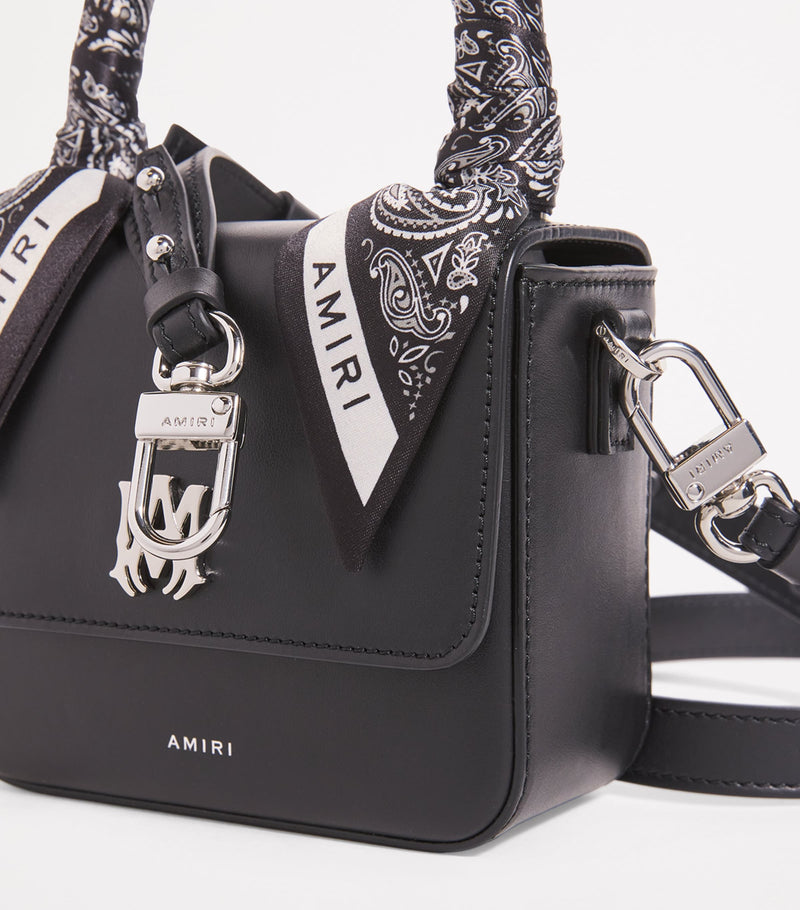 Amiri micro MA bag in nappa leather with paisley handle, UK version
