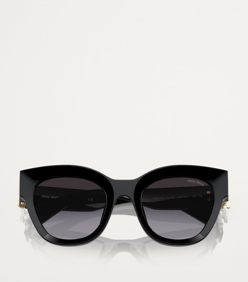 Miu Miu oversized acetate sunglasses (British brand)