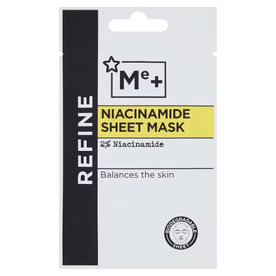 Superdrug Me+ Niacinamide Sheet Mask Pore Control 20ml- Buy online at McGrocer