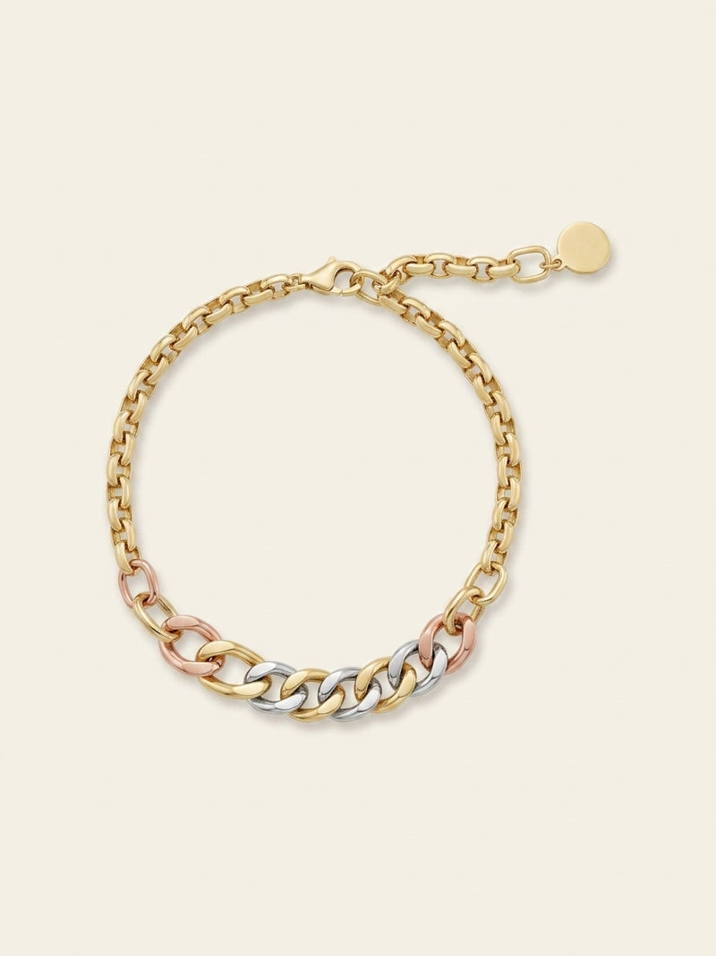 Cartier Trinity tri-colour gold bracelet 13-15cm - British product