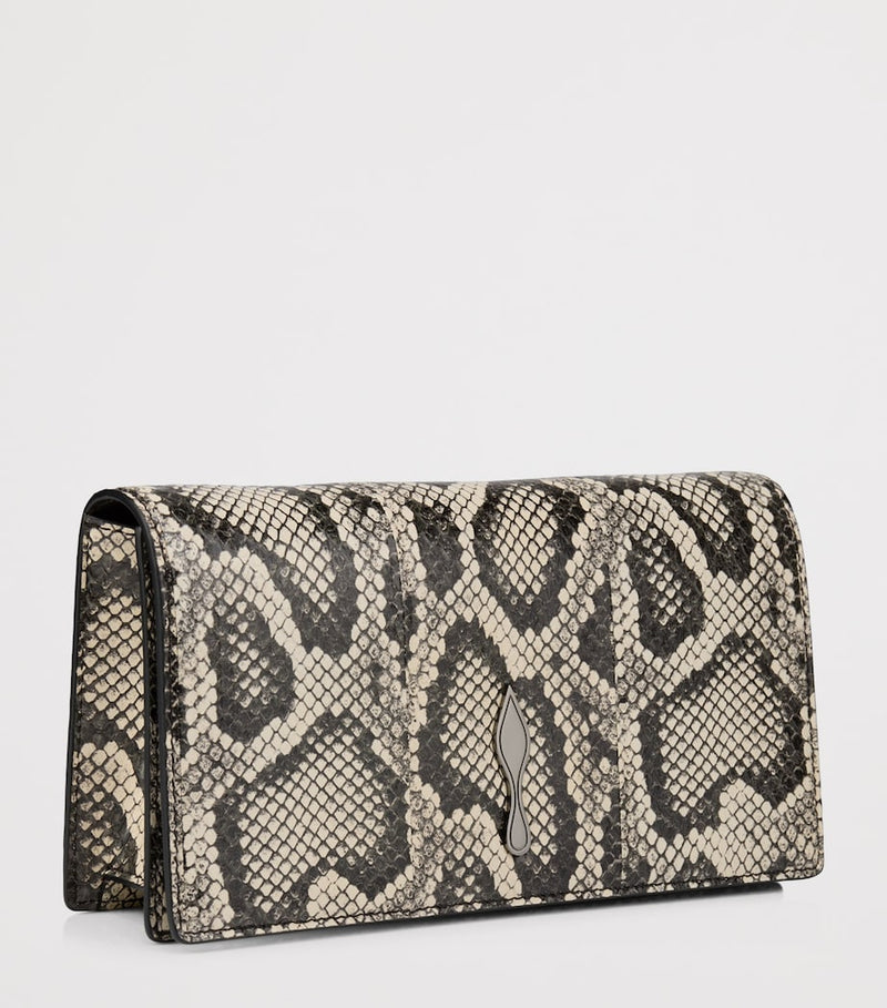 Christian Louboutin Bettina snakeskin clutch bag (British brand)