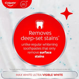 Colgate Max White Ultra Active Foam Whitening Toothpaste 75ml - British product