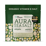 Holland & Barrett Feel Complete Aura Sea Salt Wild Garlic Organic Celtic Salt with Vitamin D 80g- Buy online at McGrocer