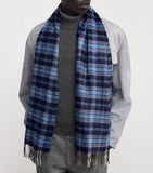 Harrods cashmere tartan scarf made in Scotland - British product