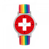 Superdrug Toff London Two Tone Ladies Switzerland Flag Watch- Buy online at McGrocer