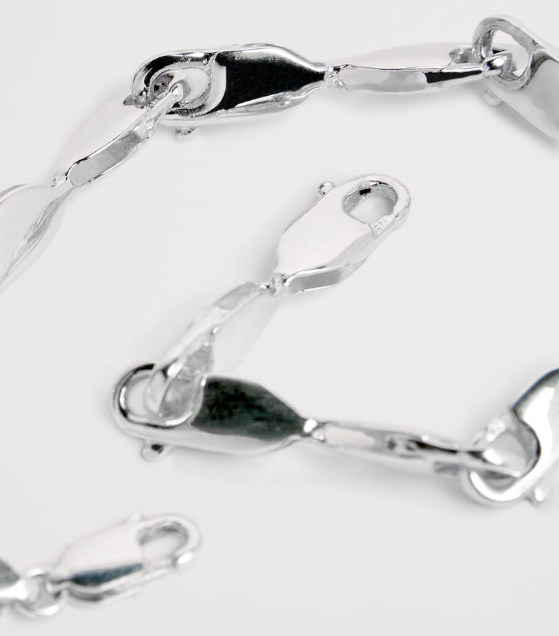 Bleue Burnham sterling silver lobster clasp bracelet (British brand)