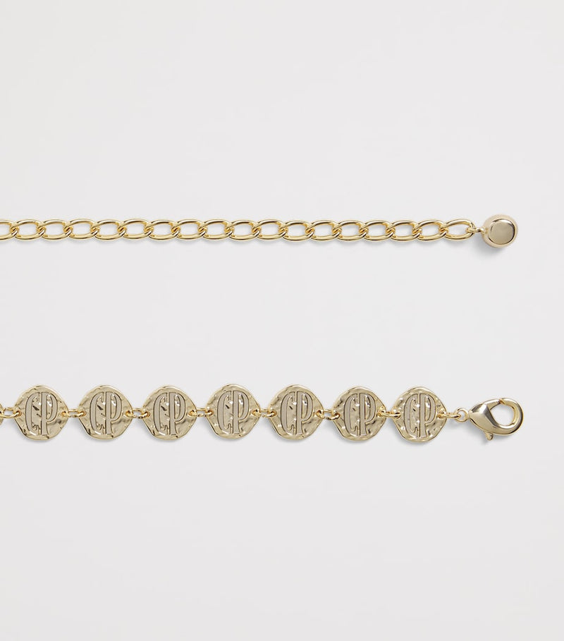 Claudie Pierlot Logo Embossed chain belt accessory (British brand)