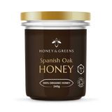Miel de chêne bio Honey & Greens TA15+ 240 g