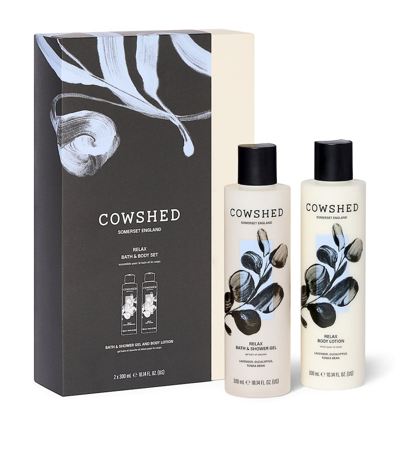 Cowshed Relax gift set 2 x 300ml, imported from the UK