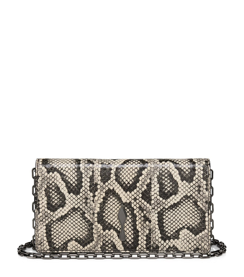 Christian Louboutin Bettina snakeskin clutch bag (British brand)
