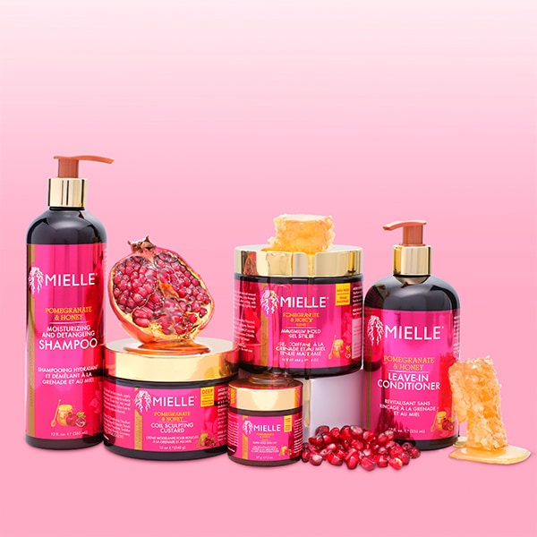 Mielle Pomegranate Honey Curl Custard 340g, imported from the UK