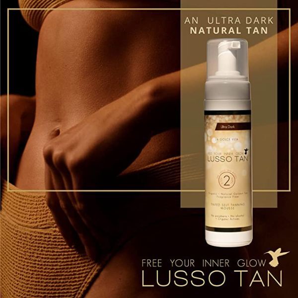 Lusso Tan Self Tanning Mousse Ultra Dark 200ml, UK version