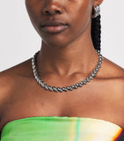 Eddie Borgo silver-plated Torsade chain necklace (British brand)