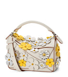 LOEWE Puzzle bag small daisy-embellished - British product