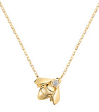 Chaumet yellow gold diamond bee pendant necklace, UK version