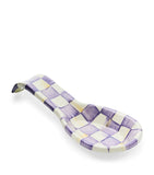 MacKenzie-Childs Violet Check spoon rest 4x21.5cm - British product