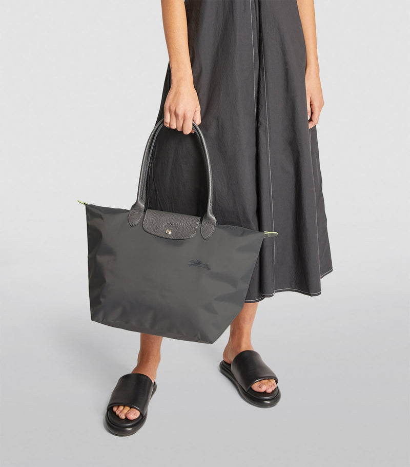 Longchamp Le Pliage large green tote bag (British brand)