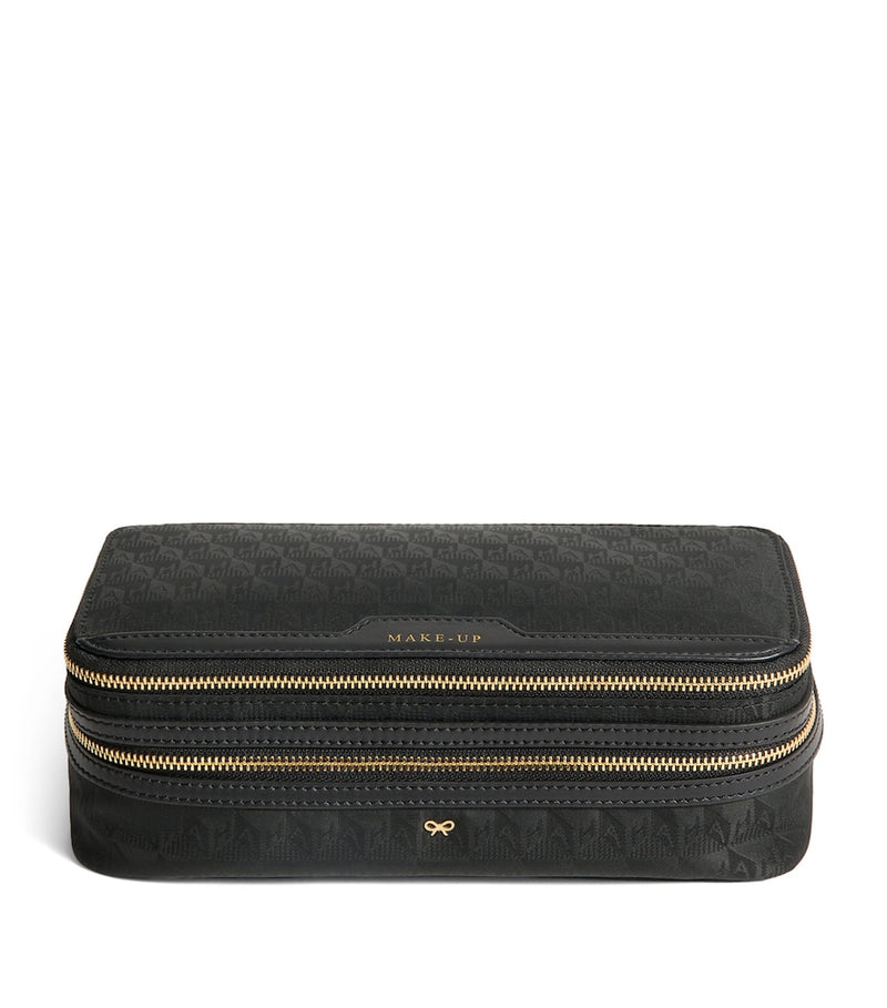 Anya Hindmarch Jacquard Logo Make-Up Pouch - British product