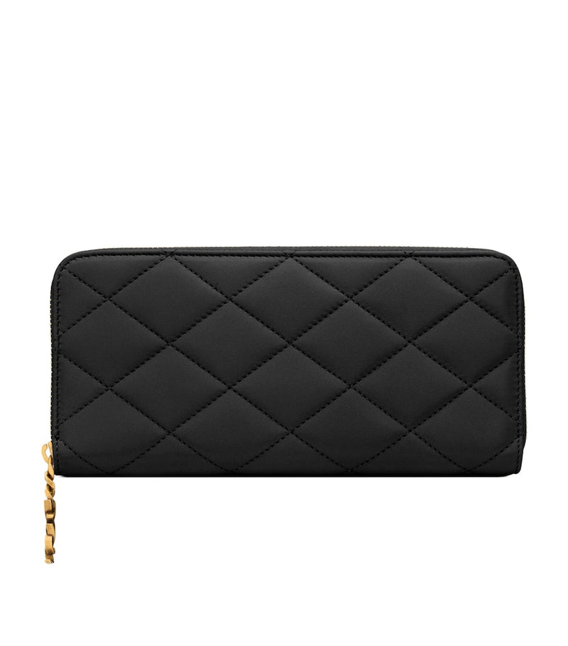 Saint Laurent Matelassé Zip-Up Wallet (British brand)