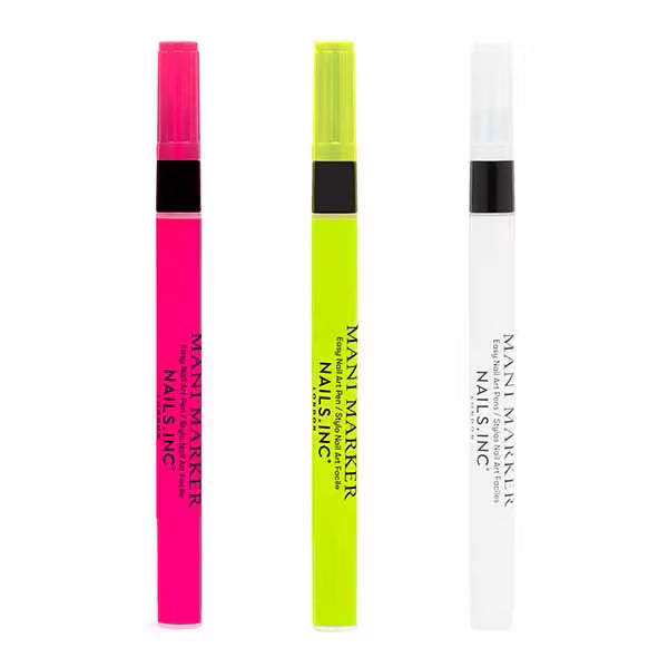 Nails.INC Neon Mani Marker Trio Multicolour 3 Pens imported from the UK