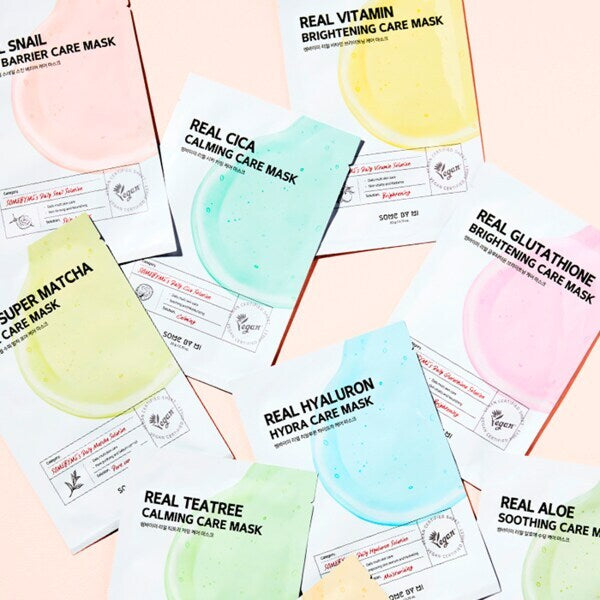 SOME BY MI Real Matcha pore care sheet mask, imported from the UK
