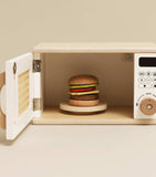 Le Toy Van wooden microwave toy with rotating plate - British product