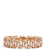 Harrods Suzanne Kalan Rose Gold and Diamond Shimmer Eternity Ring- Buy online at McGrocer