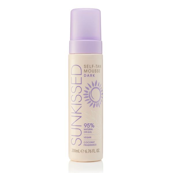 Sunkissed Self Tan Mousse Dark 200ml (British brand)