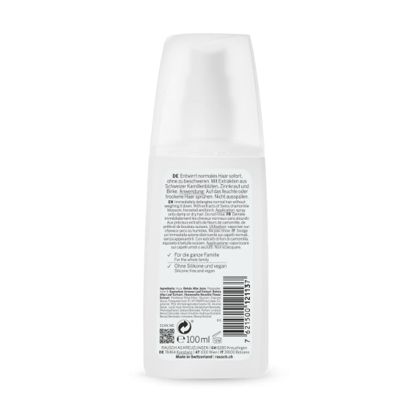 Rausch Detangling Spray Conditioner Swiss Herbs 100ml, imported from the UK
