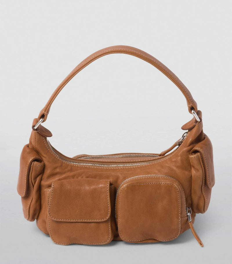 Miu Miu nappa leather pocket shoulder bag - British product