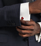 Giorgio Armani sterling silver embellished cufflinks, imported from the UK