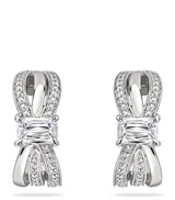 Harrods Boodles Platinum and Diamond Ribbons Earrings- Buy online at McGrocer