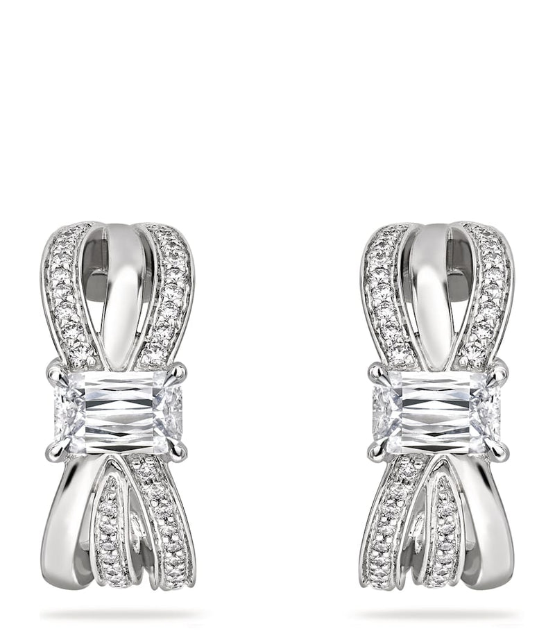 Boodles platinum and diamond Ribbons earrings, imported from the UK