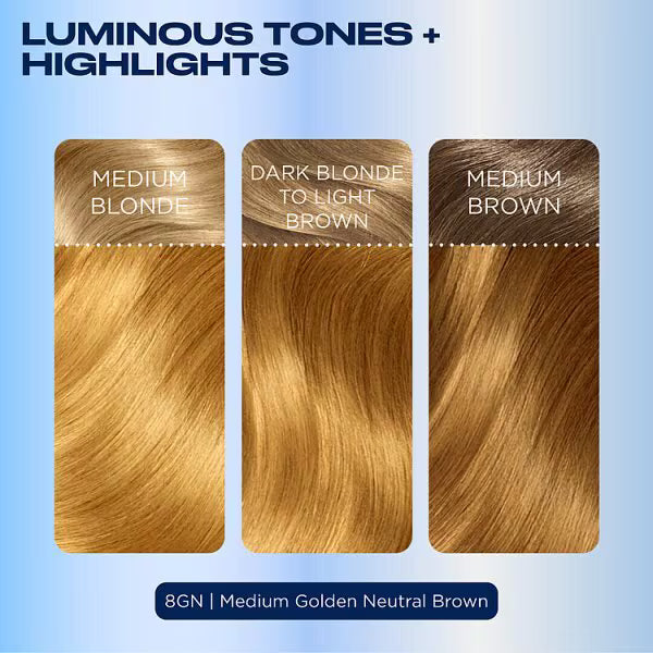 Clairol Nice'N Easy hair dye Med Golden Blonde - British product
