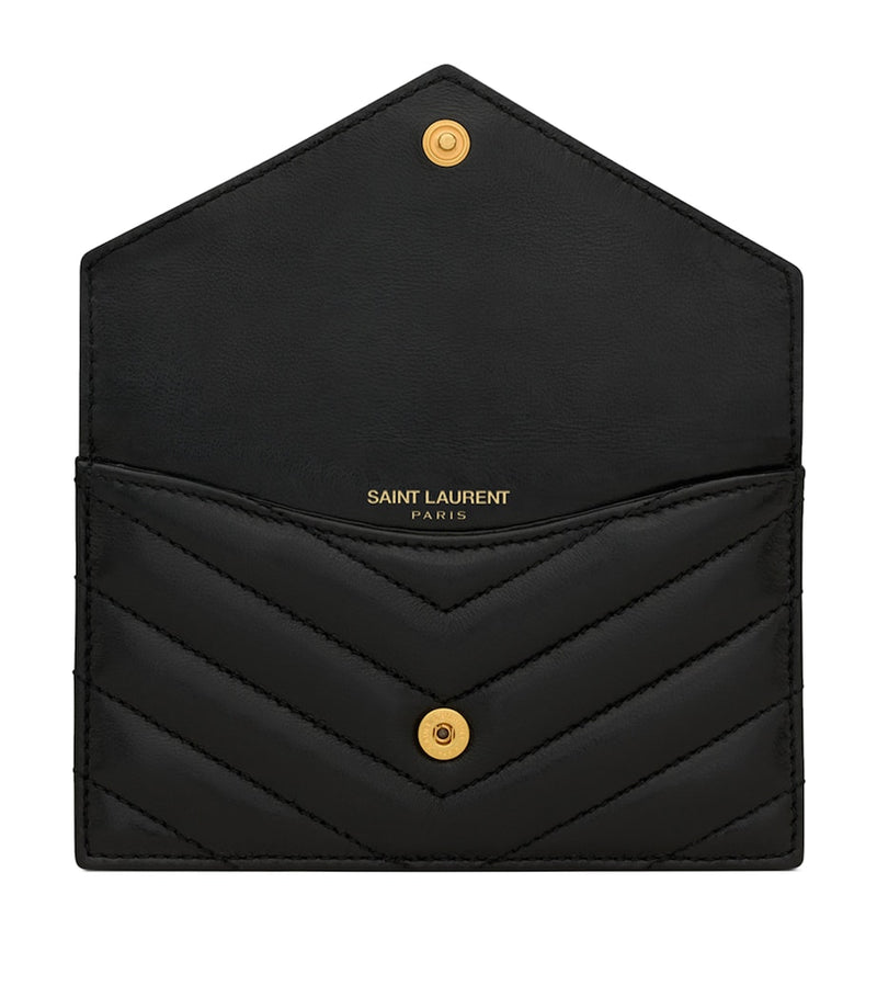 Saint Laurent Monogram leather card holder, imported from the UK