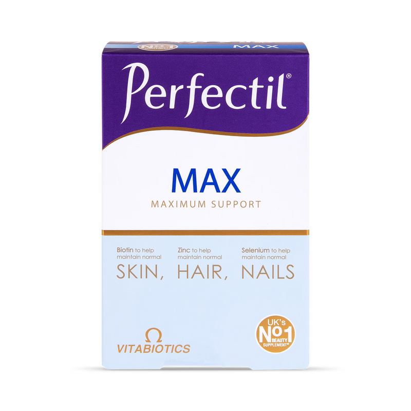 Vitabiotics Perfectil Max Hair and Nail Supplement 84 Capsules (British brand)