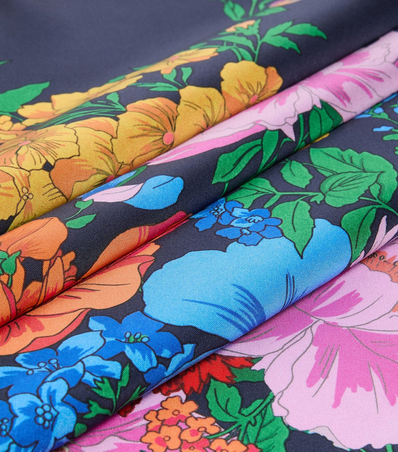 Weekend Max Mara silk scarf floral print 90cm, UK version