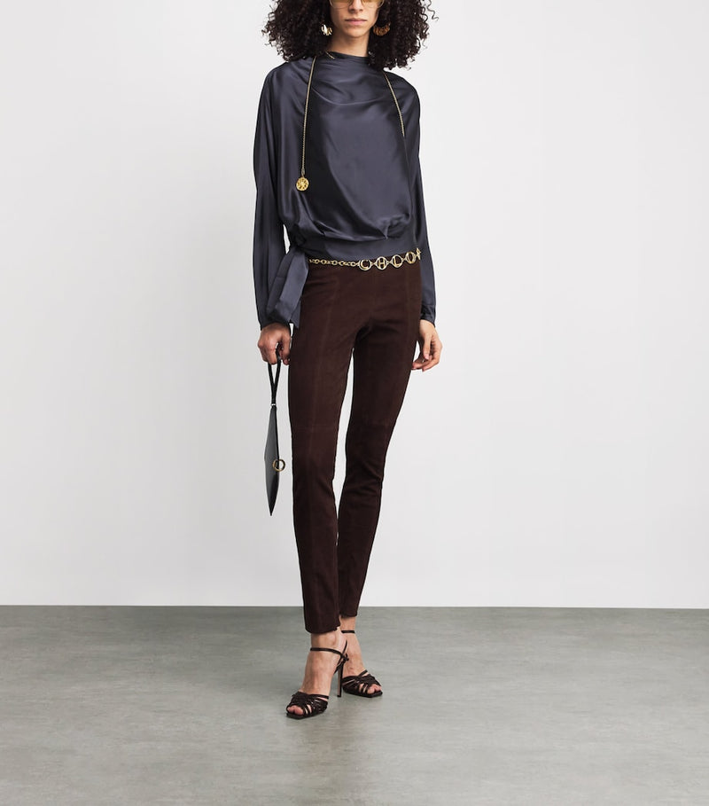 Chloé Script gold-tone brass belt - British product