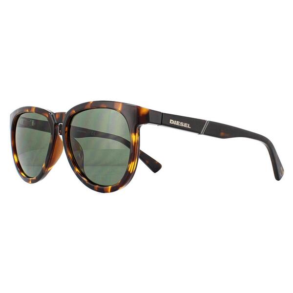 Diesel DL0272 Dark Havana Green sunglasses, imported from the UK