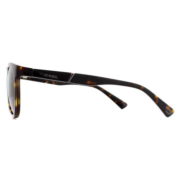 Diesel DL0272 Dark Havana Green sunglasses, imported from the UK