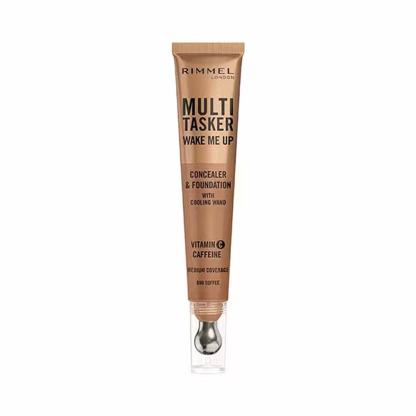 Rimmel Multi Tasker Foundation Toffee 090 20ml, imported from the UK