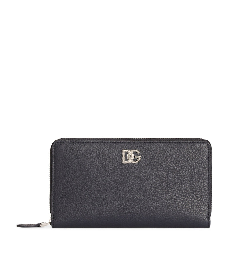 Dolce&Gabbana leather zip-around wallet calfskin - British product