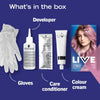 LIVE Permanent Pink Mauve Kiss hair dye kit , UK version